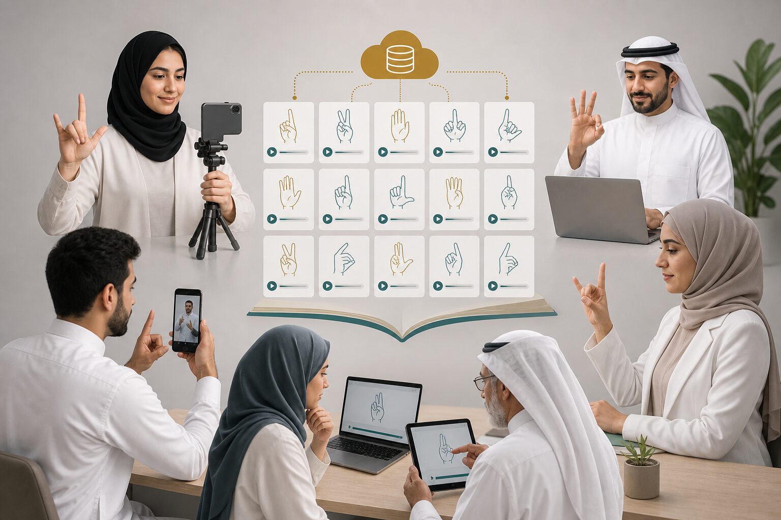 بناء قاعدة بيانات الإشارة العربية