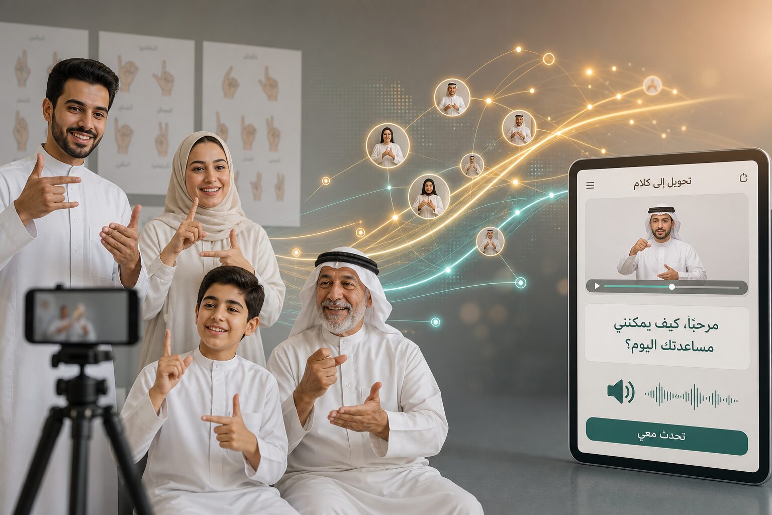 من الإشارة المستمرة إلى الكلام — كلّمني